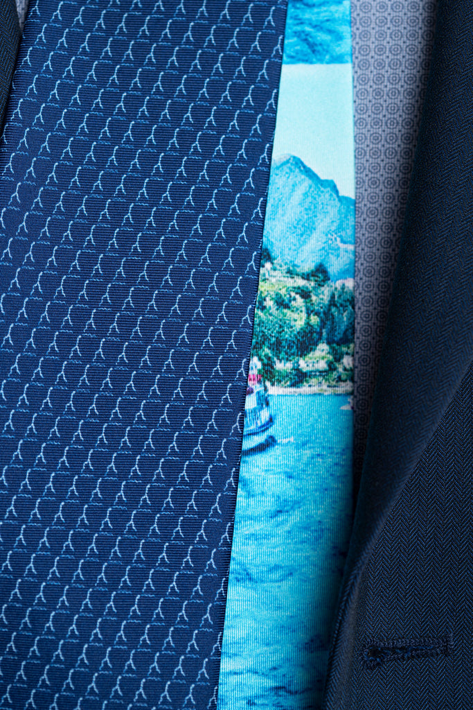 Silk tie with colored tail Aquadulza | Accessories