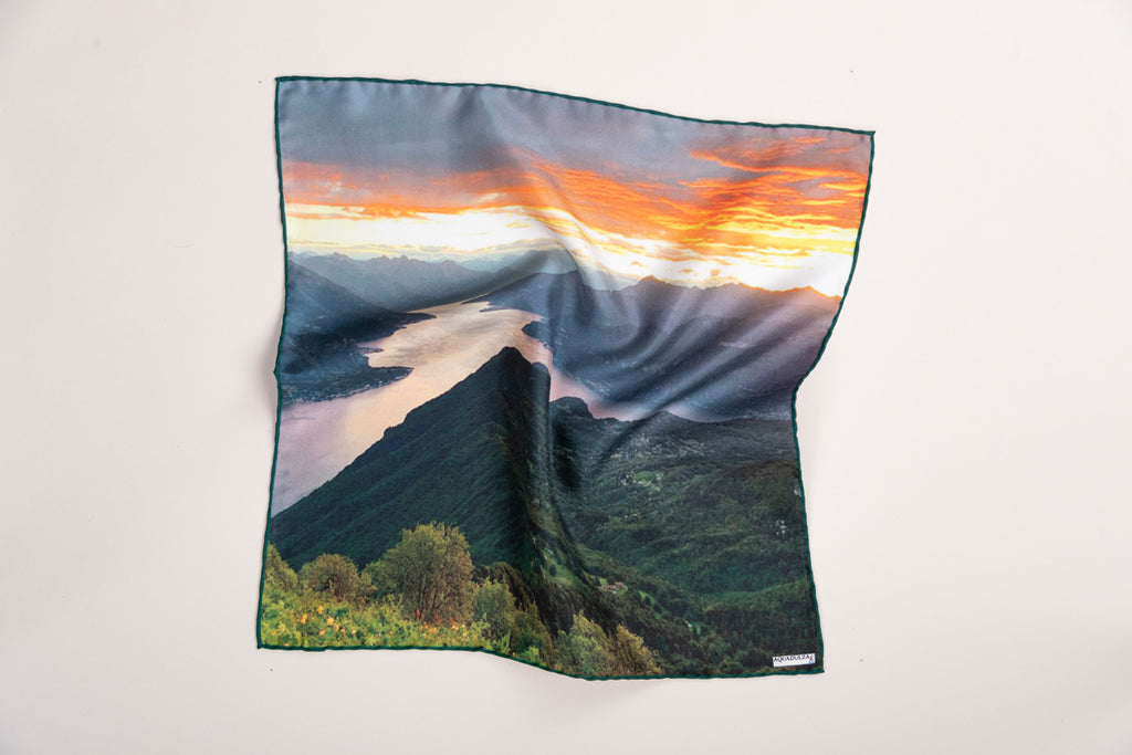 customized printed silk foulard Aquadulza