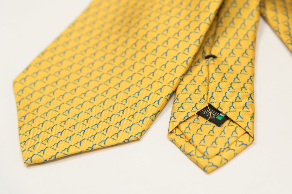 100% Silk Tie | Golden Logo