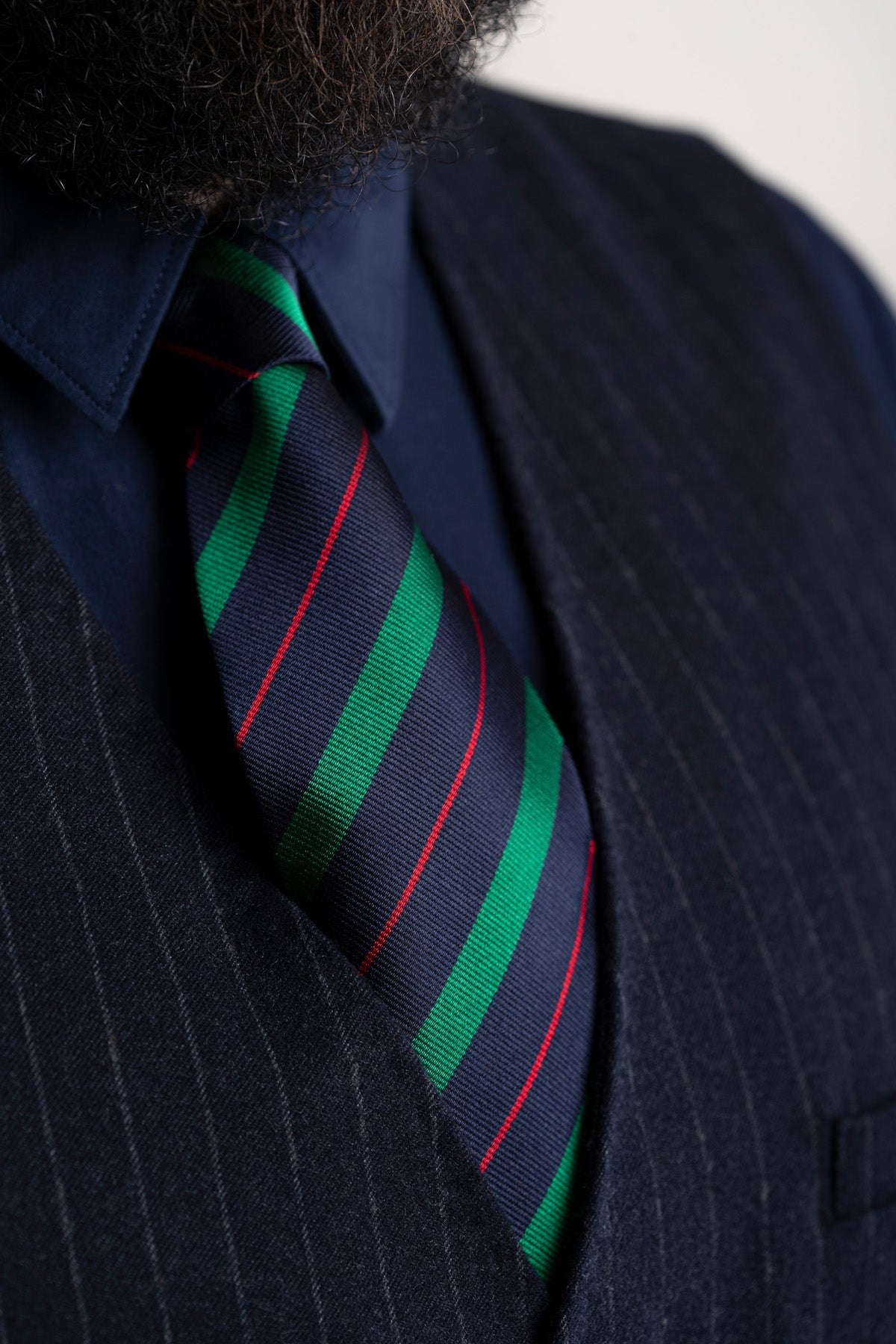 Cravatta di seta stile reggimentale made in Italy