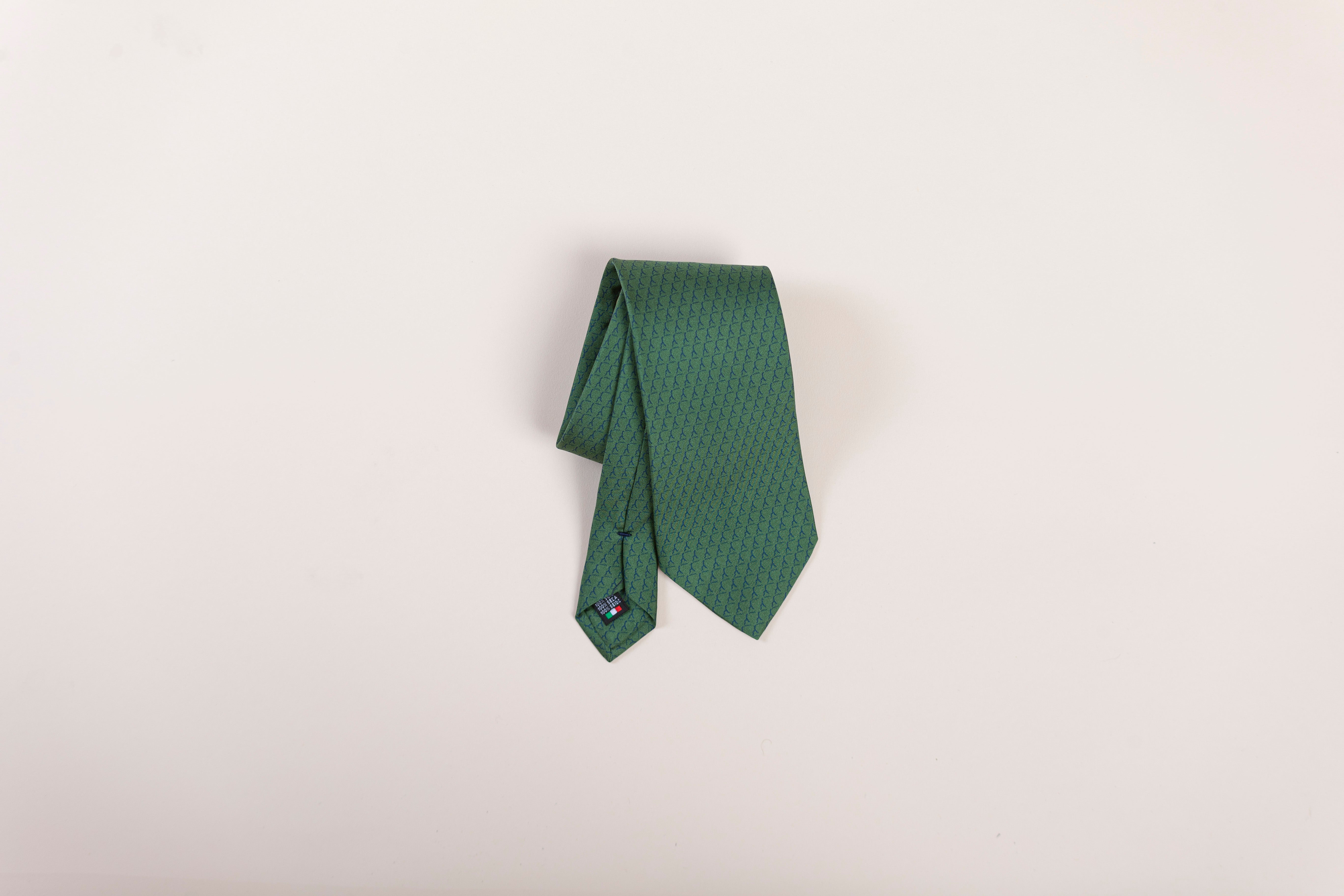 Cravatta Pura Seta | Verde Logo 