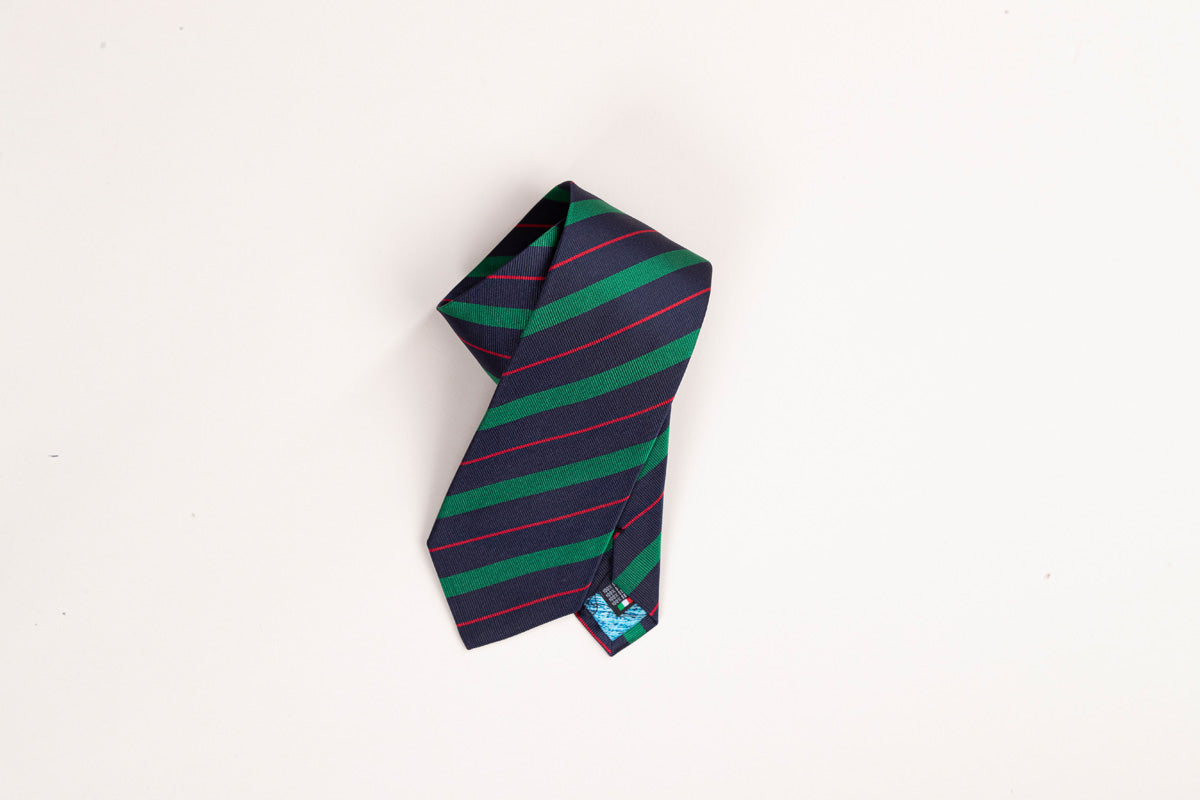 Regimental silk tie Made in Como Aquadulza