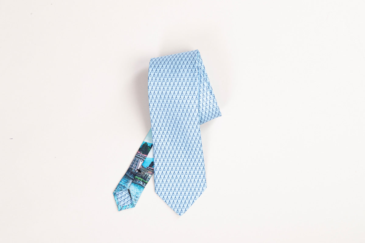 Luxury silk tie Made in Como Aquadulza
